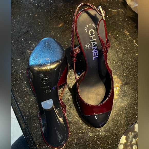 Maroon Chanel Pumps - Picture 5 of 5